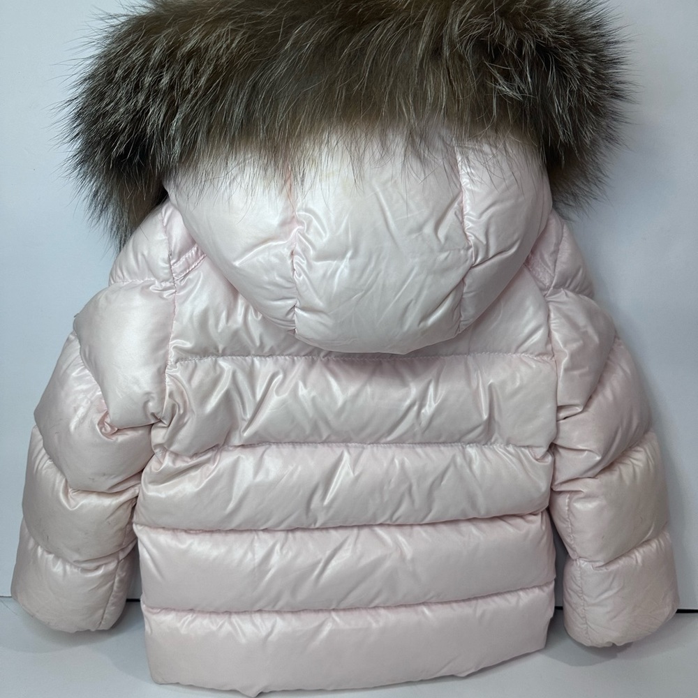 Toddler Moncler Pink Puffer Jacket Sz. 2T - Picture 7 of 13